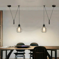Black 2M Lamp Vintage Pendant Ceiling Industrial Light~1563
