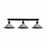 3 Way flush mount Lights  Cone shades Vintage Retro Industrial Fixture~1552