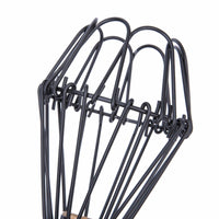 Water Lily Shape Black Colour Easy Fit Pendant Light Shade Metal Wire Cage~1535