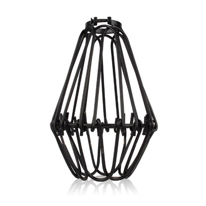 Water Lily Metal Wire Cage Pendant Light Shade - Black Easy Fit ~1535