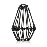 Water Lily Shape Black Colour Easy Fit Pendant Light Shade Metal Wire Cage~1535