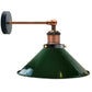 green Metal Cone Wall Scones Lamp.JPG