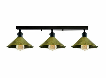  Vintage 3-Way Cone shades Flush mount Lights