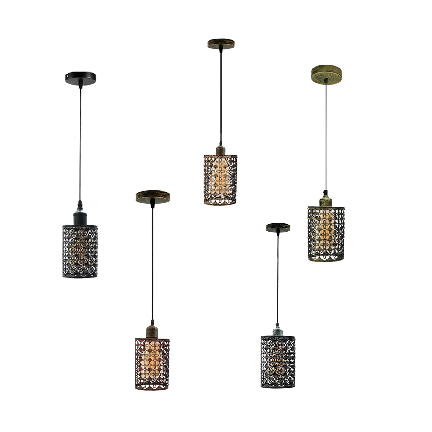 Modern cylinder cage ceiling pendant Lamp Shades