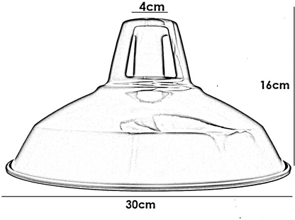 Barn slotted easy fit lamp shades