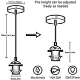 Hanging Light Fixture -light bulb holder size - Pendant Light Kit-light socket-e27 pendant lighting