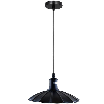 black Ceiling Flower Pendant Lamp.JPG