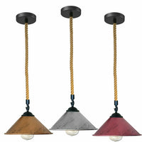 9 Inch Industrial Lighting Rope Pendant Light Fixtures