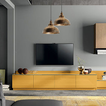 Vintage Dome-Shape Hanging Pendant Light