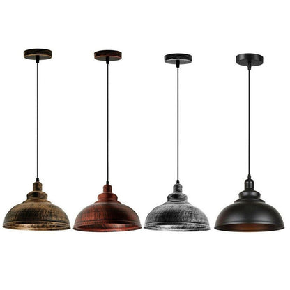 Vintage Dome-Shape Hanging Pendant Light