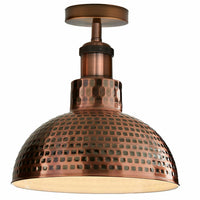 Flush Mount Ceiling Light With Metal Shade ~1560