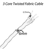 Lamp Wire Light Cord Fabric Cord cloth pendant cord fabric covered lamp wire cloth light cord twisted lamp wire
