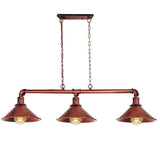 Industrial 3-Light Pipe Lamp Pendant Hanging Light Fixtures 