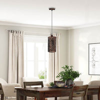 Farmhouse Light Fixtures Cage Pendant Light