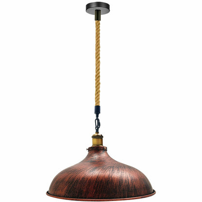 Twisted Rope Barn Dome shape Hanging Pendant Light