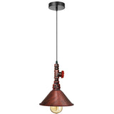 Industrial Lighting Steampunk Light Pipe Lighting Fixture 