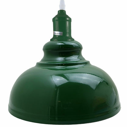 Industrial Metal Curvy Hanging Pendant Light