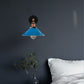 Blue Metal Cone Wall Scones Lamp for bed room.JPG
