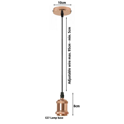  Vintage Rose Gold Ceiling Pendant Light 