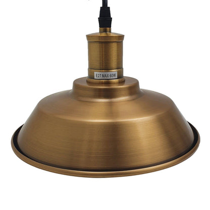 Vintage Rose Gold Hanging metal Pendant Light 
