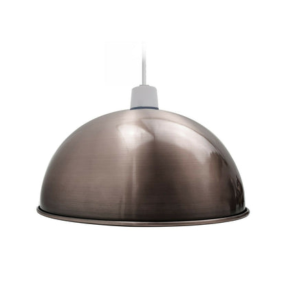 pendant light shades dome Satin Nickel