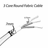 fabric power cord Electrical Wire Lamp Cord Light Cord lighting electrical cable fabric lighting cable