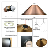 Modern Metal Easy Fit Cone Shape Lampshades~1374
