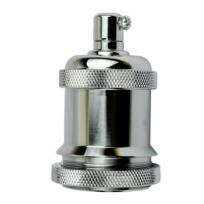 Chrome E26 Metal Lamp/light Holder Ideal for Vintage Filament Bulbs~1231