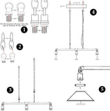 Industrial Chandelier Steampunk Lamp