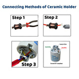 E26 Bulb Socket Ceramics Lamp Holder Lampshades addable ES Screw Bulb Lamp holder Pack 3
