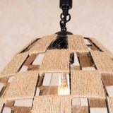 vintage Loft Hemp Rope Iron Ceiling Light Retro pendant light ~ 1574