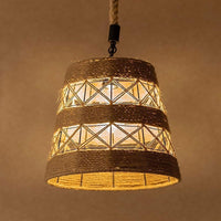 Industrial Loft Hemp Rope Iron Pendant Ceiling Light Retro Lamp Light ~ 1573