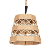 Industrial Loft Hemp Rope Iron Pendant Ceiling Light Retro Lamp Light ~ 1573