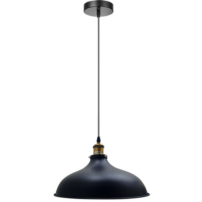 Black Big Barn sytle Pendant light.JPG