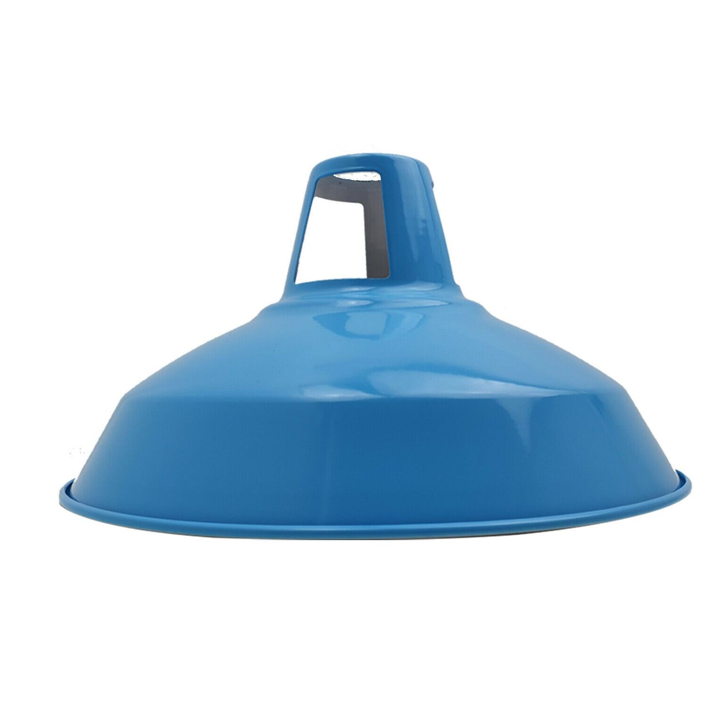 blue barn lampshades for pendant lights.JPG