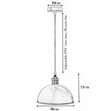 13 Inch Dome Pendant Light Copper