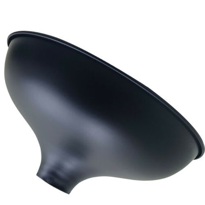 Black Big Barn Style Flush Mount Ceiling Light 