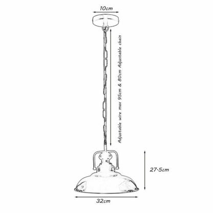 Vintage chain Shade Ceiling Pendant Light