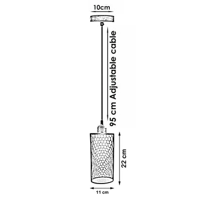 wire cage light - size image