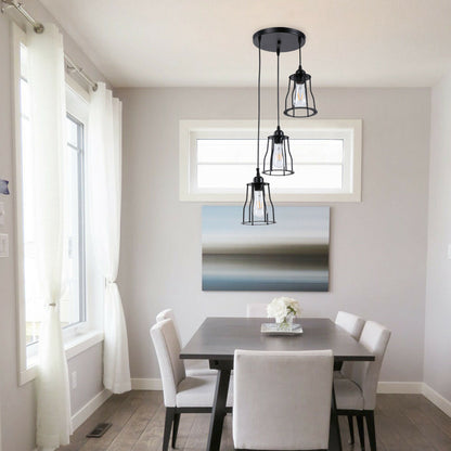 Three-Way Black Hanging Pendant Lamp gor living room.JPG