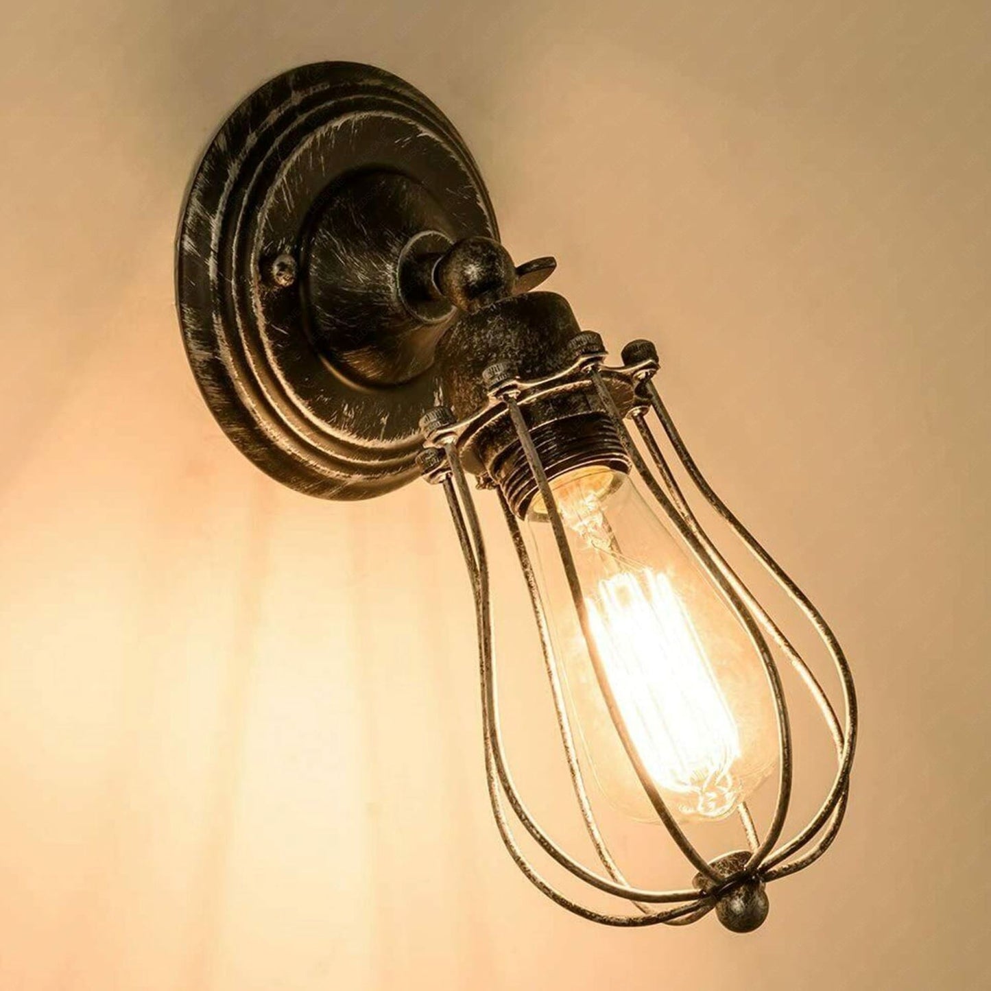 Brushed Copper Balloon Cage Wall Lamp.JPG
