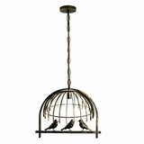 Birdcage Chandelier Pendant Light Copper