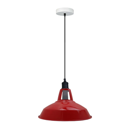 Red E26 Barn Pendant Lights.JPG