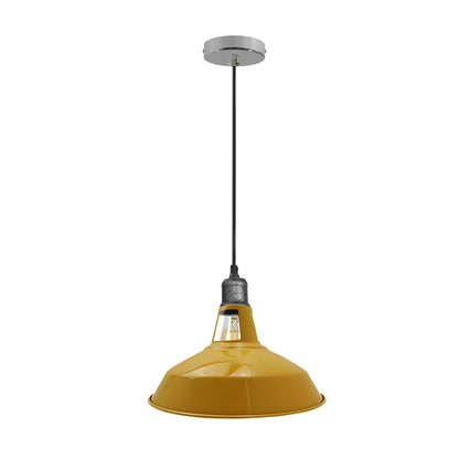 Yellow E26 Barn Pendant Lights.JPG